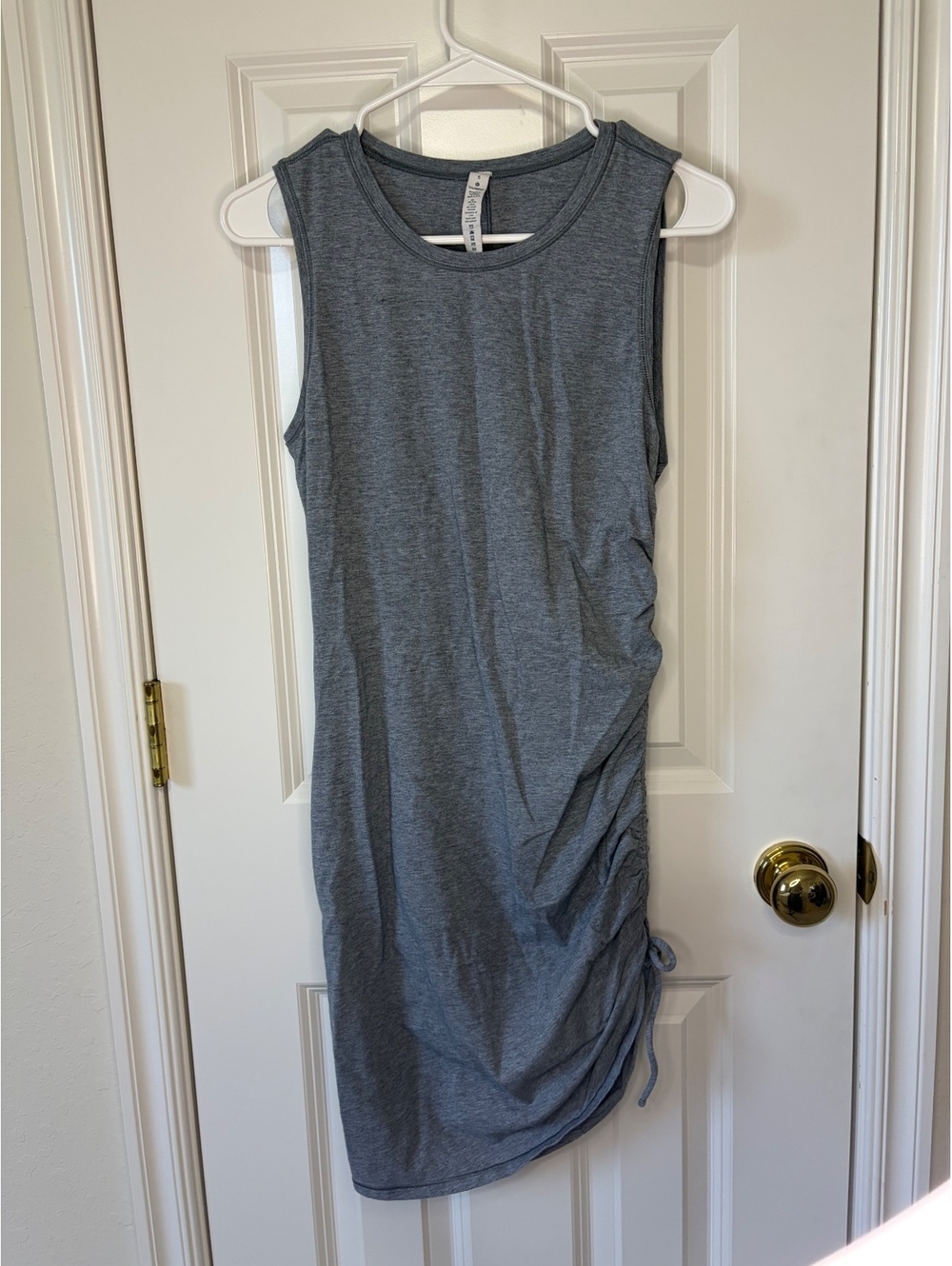 Lululemon On the Move Cinch It Tank Dress size 6 gray